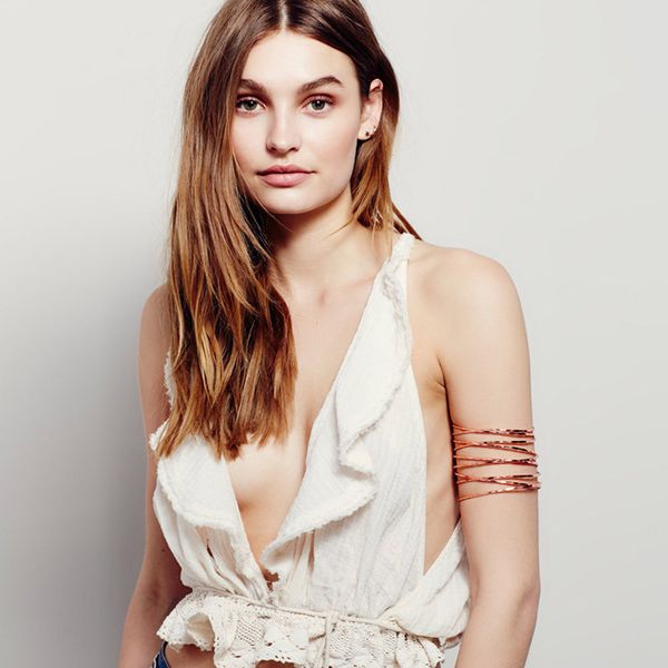 

new fashion jewelry accessories mix color copper alloy punk arm bracelet gift for girl wholesale ba-140, Black