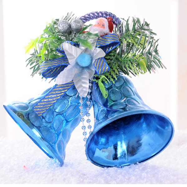 

2 pcs jingle bells ornaments hanging christmas tree decorations for home new year gift for kids