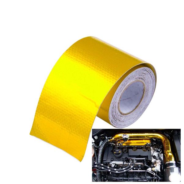 

fifan-2"x5 meter roll self adhesive reflect a gold heat wrap barrier selling new for e36 z3/318i/ic/is/ti ep-wr20djgold