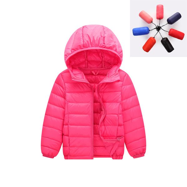 

2019 autumn and winter new light and thin children's down jacket big children's wear down jacket boys girls hooded, Blue;gray