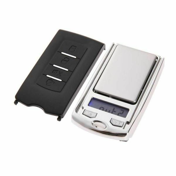 Car Key Design Mini Bilance 100g 200g x 0.01g Gioielli digitali elettronici portatili Bilance con diamanti Bilancia Tasca Gram Display LCD