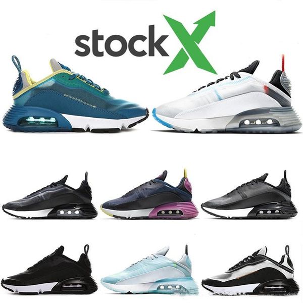 

stock x pure platinum green 2090 mens running shoes 2090s core black white pn dust men women trainers sports cushion sneaker 36-45