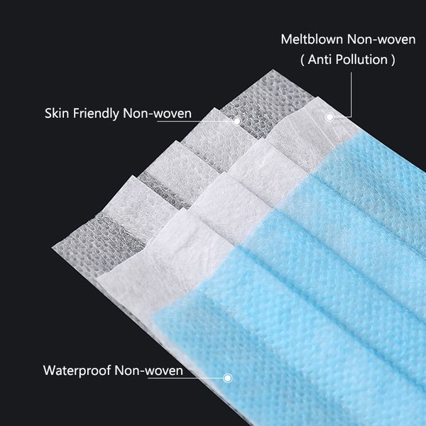 

wholesale /lot in mask omc woven personal disposable fa 2000pcs store fa disposable skgrj non layers mask bblwe 3 rjejc