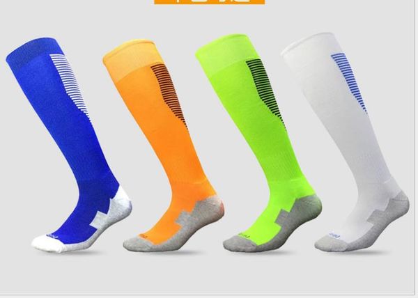 

male and female towel bottom slip over knee stockings training competition sports socks, Black