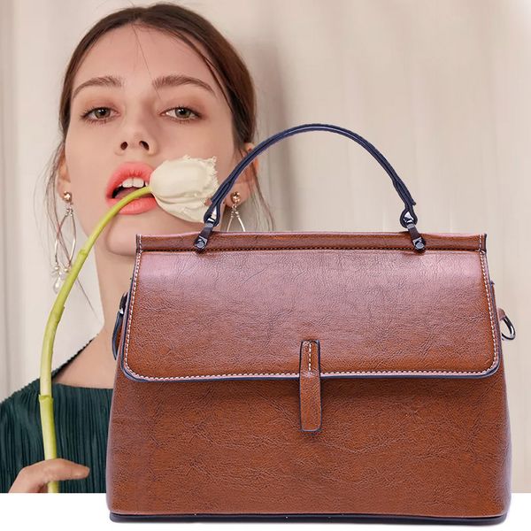 

fashion ladies wild solid color high-end handbag shoulder bag messenger bag