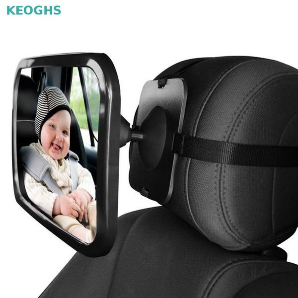 

adjustable car back seat rearview mirror baby facing rear ward view mirror square safety baby kids car monitor