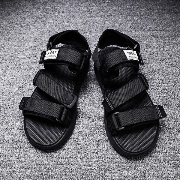 

european brand designer sandalsmen summer sandals black white blue anti-slipping quick-drying outdoor slippers soft water shoe