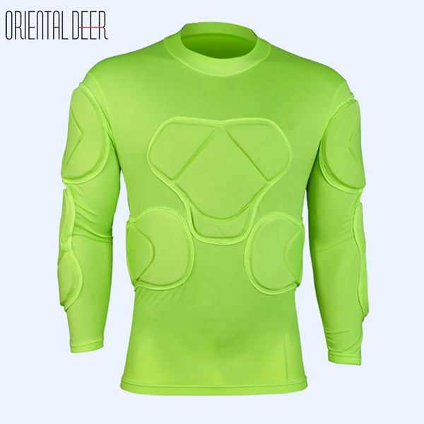

sports safety elbow knee protector soccer goalkeeper sponge defend pants eva padded anti-collision shorts shirts chest protector, Black;gray