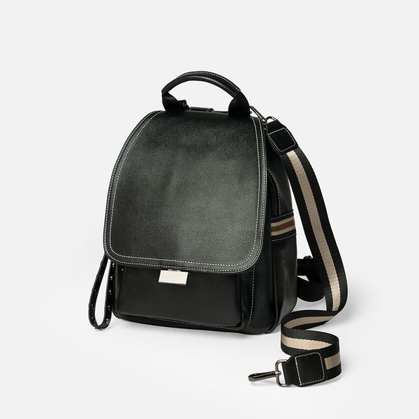 

female backpack travel backpack school bag cowhide women computer bag multifunctional