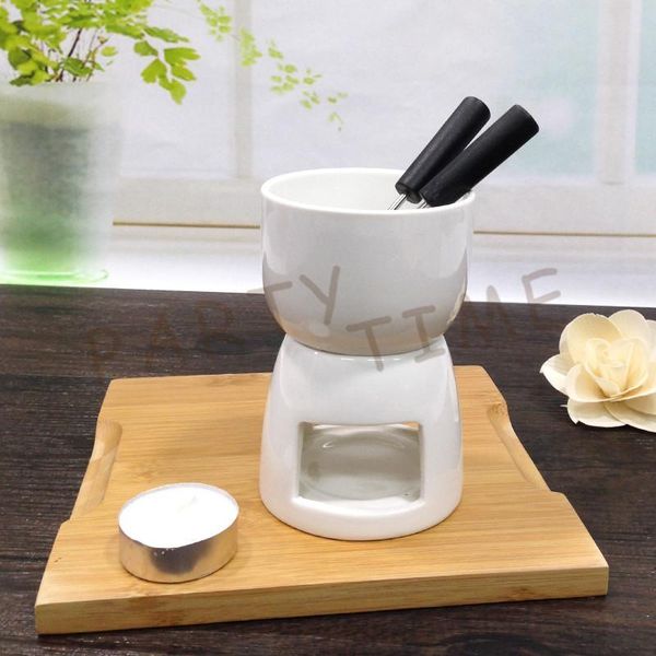 

cheese mini chocolate fondue set, hightea serving fondue pot, mini cheese fondue