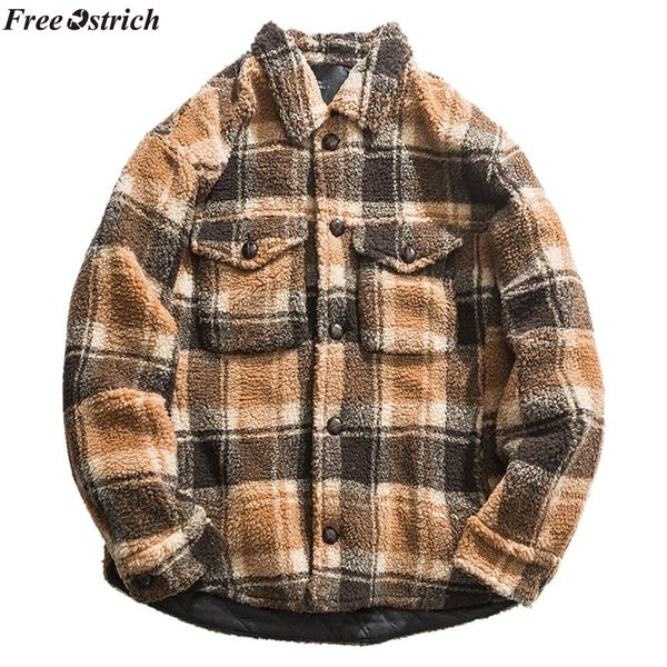 

ostrich men jacket 2019 men's new fashion winter casual pocket long sleeve jacket outwear coat,windproof, Black;brown