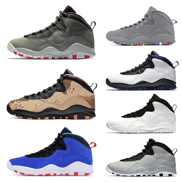 

new 10 10s mens basketball shoes desert camo tinker cement westbrook i'm back chicago dark smoke grey men sports sneakers size 7-13, White;red