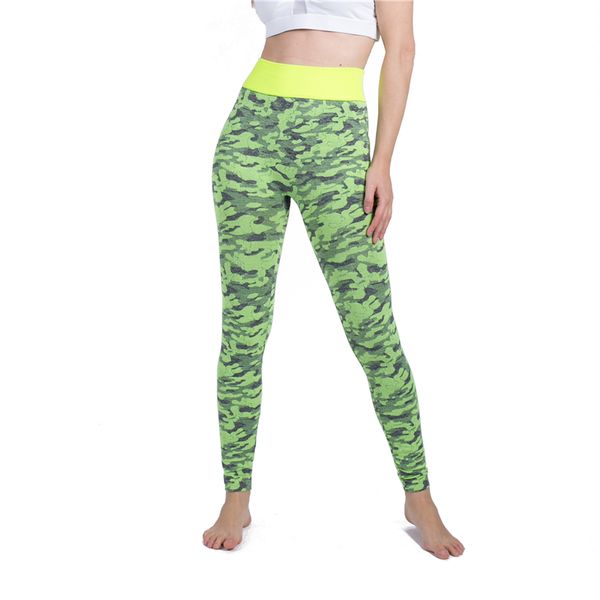 

casual high waist tummy control mesh leopard print yoga pant women, White;red