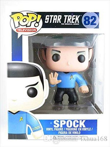

funko pop star trek series spock vinyl action anime figure with box #82 popular toy gift good quality christmas