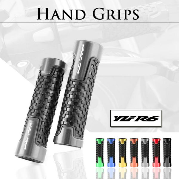 

7/8'' 22mm universal motorcycle aluminum cnc handlebar for yzf r6 yzfr6 yzf-r6 r6s moto handle bar gel hand grips