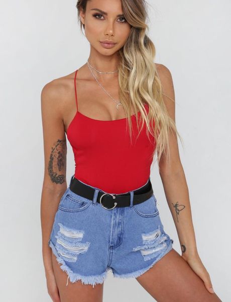 

rompers for women bodysuit halter solid base shirt bodysuits v neck women backless slim rompers drop shipping, Black;white