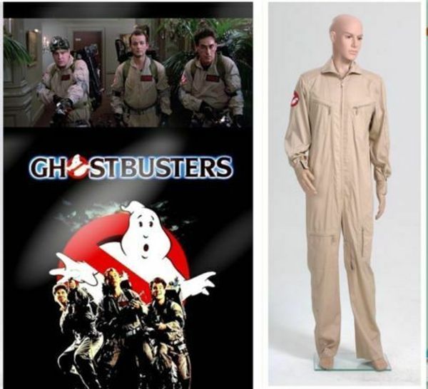 

ghostbusters team uniform jumpsuit costume cosplaying, Black;red