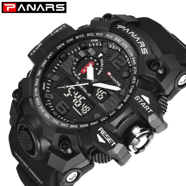 

panars sports men's watches quartz watch men waterproof s wristwatches relogio masculino, Slivery;brown