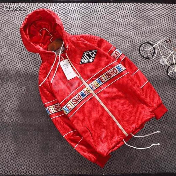 

19fw luxurious italy brand design mesh jackets sweatshirts men women clothes sweater fashion streetwear outdoor hoodies coat, Gray;blue
