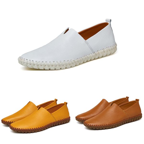 

2020 big size running shoes for men mens pu yellow black dark blue white fashion sports sneakers 38, White;red