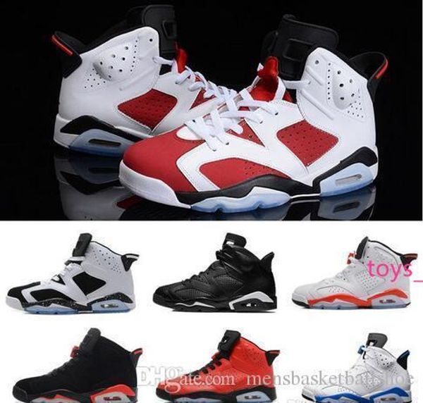 

6s 6 баскетбольная обувь tinker unc черный кот белый инфракрасный красный кармин торо мужской дизайнер тренер спортивные кроссовки тренеры р