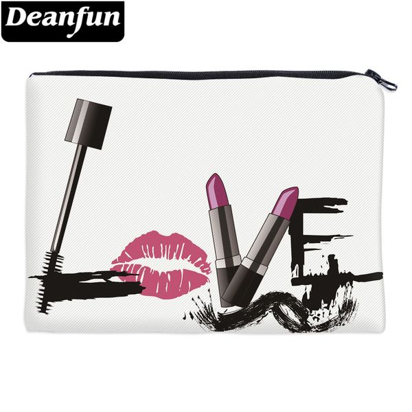 

deanfun women cosmetic bags letter 3d printing love fashion makeup organizer for travelling 85033