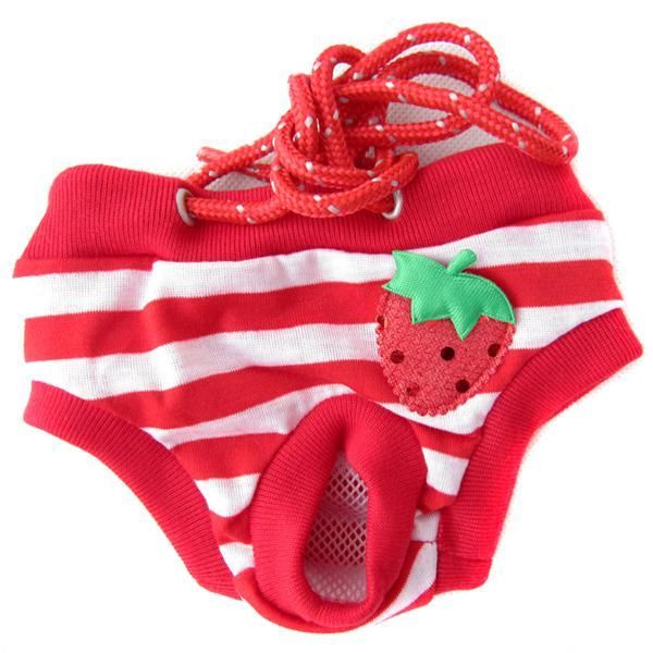 

женский собак pet puppy санитарные симпатичные короткие panty pant полосатый пеленки белье lx0086 freedropshipping