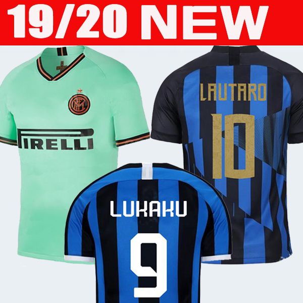 

LUKAKU ICARDI LAUTARO SKRINIAR Inter 2019 2020 Milan soccer jersey GODIN BARELLA PERISIC NAINGGOLAN jerseys 19 20 football top kit shirts