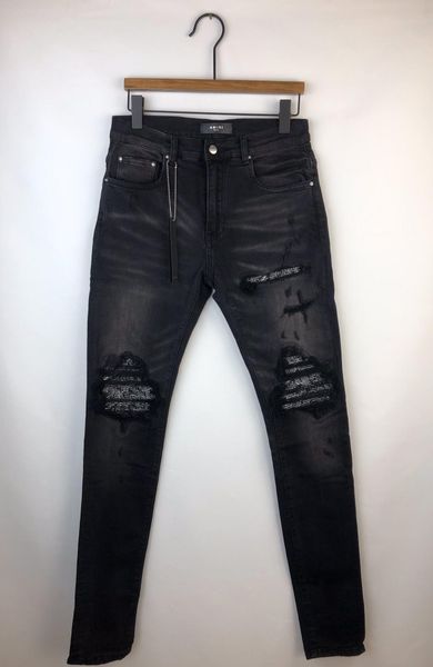 

falection 19fw сша fashion калифорния amimike бандан patch ripped джинсов, Blue