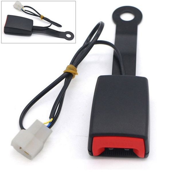

car seat belt lock auto seat belt buckle socket plug connector with warning cable car interior accessories
