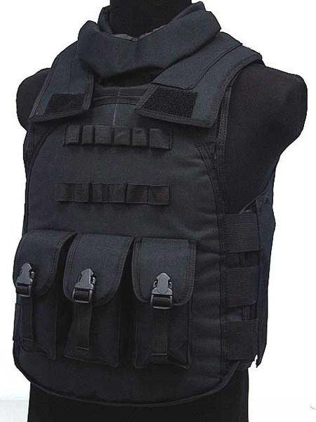 

selling jiepolly vest four in one tactical vest nylon paintball combat assault protective, Camo;black