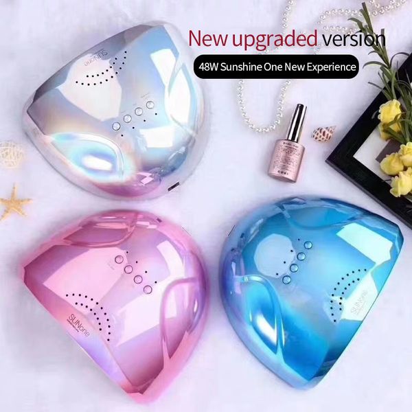 

new arrival plating color 48w led uv nail gel polish lamp sunone professional fast drying nail dryer arts manicure tools
