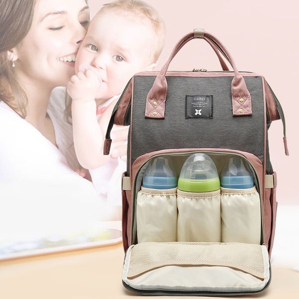 

nappy backpack bag large capacity mummy bag mom baby multi-function backpacks waterproof outdoor travel diaper bags 17 designs wzw-yw2313