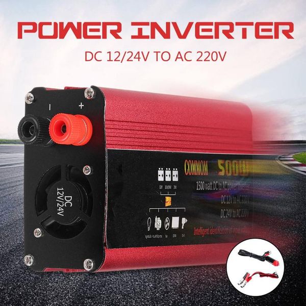 

1000w car home auto power inverter dc 12/24v to ac 220v peaks modified sine wave charger converter voltage transformer adapter