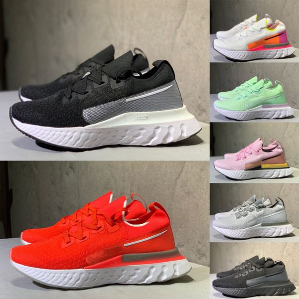 

2020 new arrival react 5.0 tn fly women men running shoes black white green fashion knit breathable walking sports sneakers des chaussures