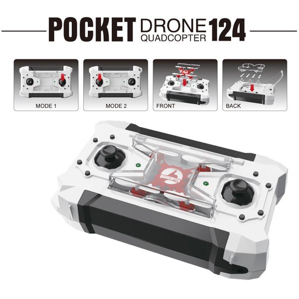 

2019 new rc drone pocket drone 4ch 6 axis gyro quadcopter rtf rc helicopter toys fq777-124 fq777 124 drones dron kids xmas gifts