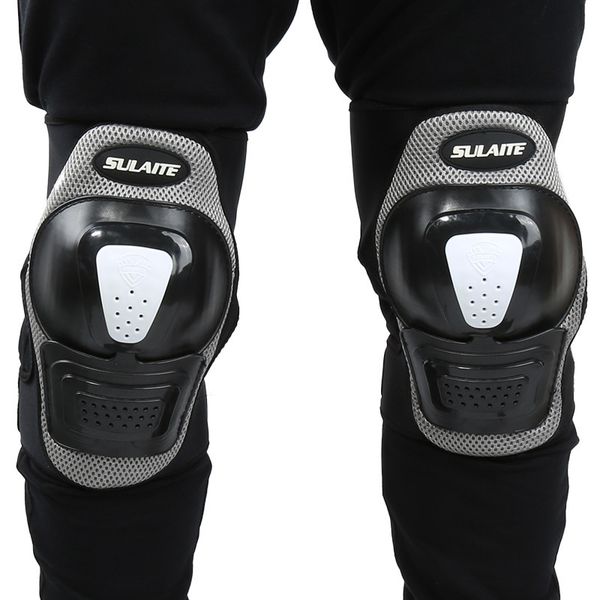 

1pair strong racing cycling skate knee pads protective gear adajustable strap motorcycle motocross bike outdoor sport knee guard