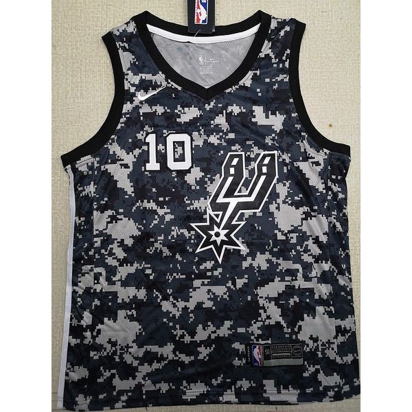 

19 years new season urban version of the new spurs 10th derozan derozan bla stitched mens basketball jerseys, Gray