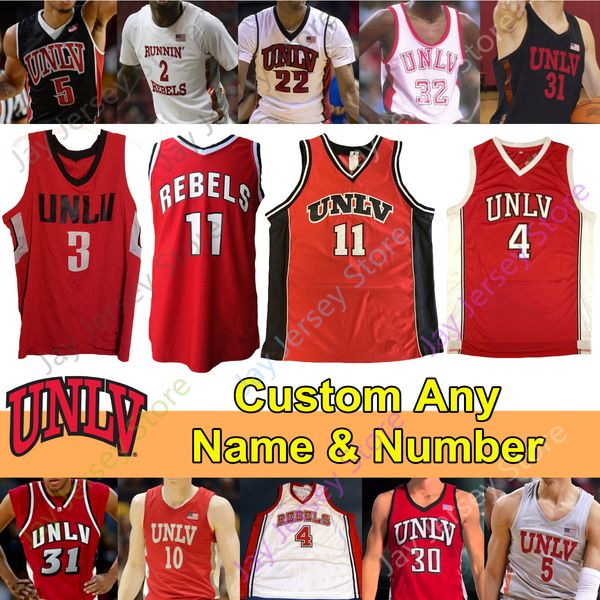 

unlv rebels basketball jersey ncaa college amauri hardy elijah mitrou-long donnie tillman bryce hamilton cheikh mbacke diong antonio blair, Black;red