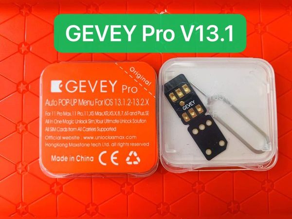 

20pcs/lot release new 2019 gevey pro v13.1 iccid +mnc unlocking mode ios13 12.4.2 12.x iphone x xs xr max iphone8 7 6 5s se all carriers