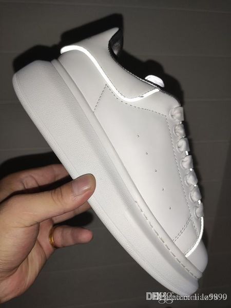 

men women oversize sneaker luxury designer shoes men women sneakers leather fashion casual 35-45, Black