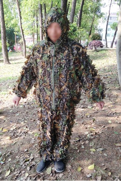 

jedi survival 3d leaf camouflage invisible cloak camouflage eating chicken geely hunting suit leaf suit, Black