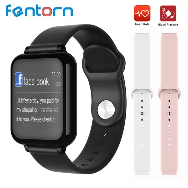 

2019 smart watch heart rate blood pressure bluetooth smartwatch fitness bracelet 25 days standby for apple android phone, Slivery;brown