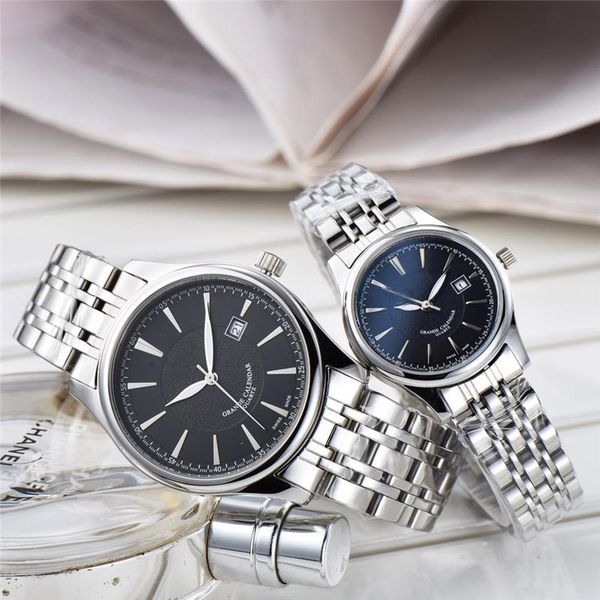 

man luxury watch mens women lovers designer watches quartz couple wristwatches 316 stainless steel orologio di lusso, Slivery;brown