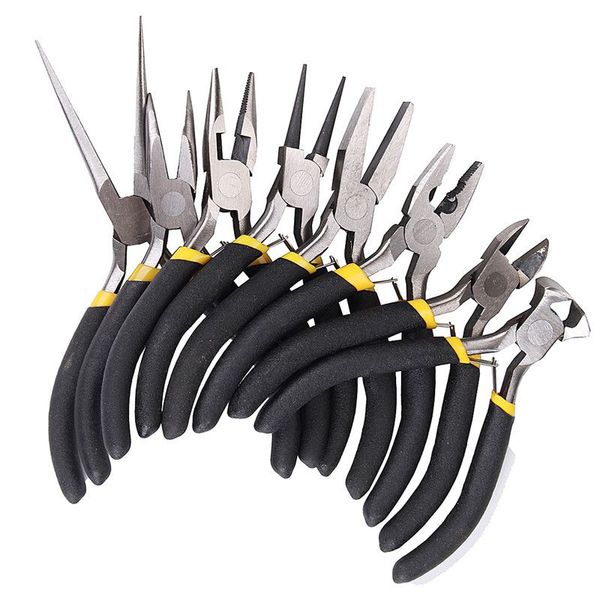 

8pcs/set jewelry pliers needle round bent nose beading making diy craft tool kit