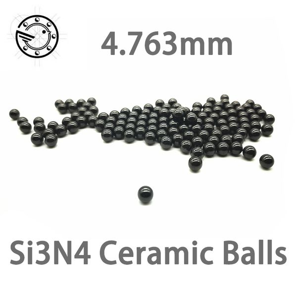 

3/16" 4.763mm si3n4 ceramic balls silicon nitride balls for bearing/pump/linear slider/valvs balls/bike g5 4.7625 mm