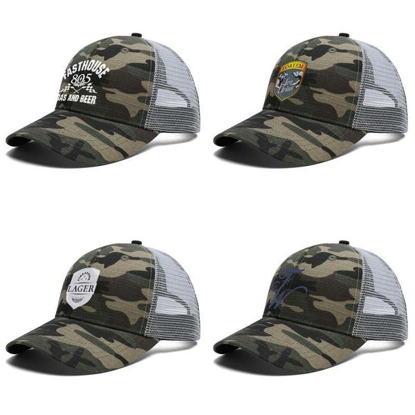 

firestone walker brewing gas and beer adjustable trucker cap ball fitted popular vintage baseball hat leo lager white logo gray, Blue;gray