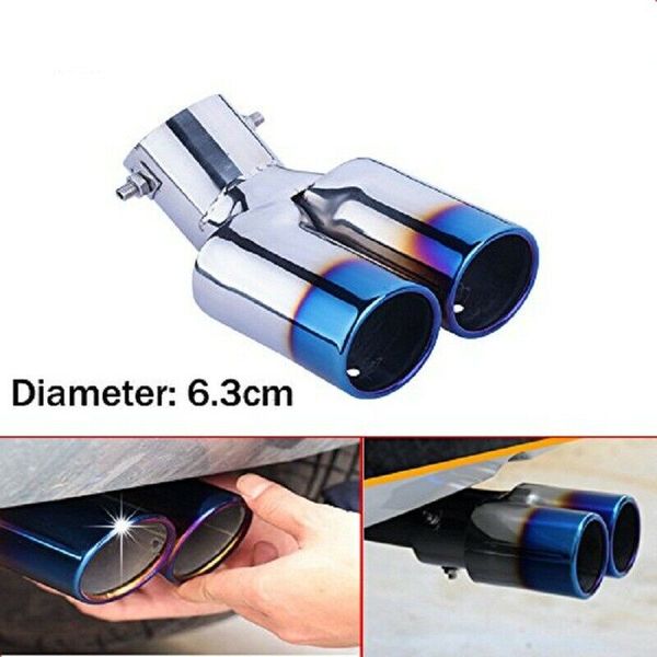 

double exhaust muffler tail pipe tip tailpipe for 3 sedan 2014-2019