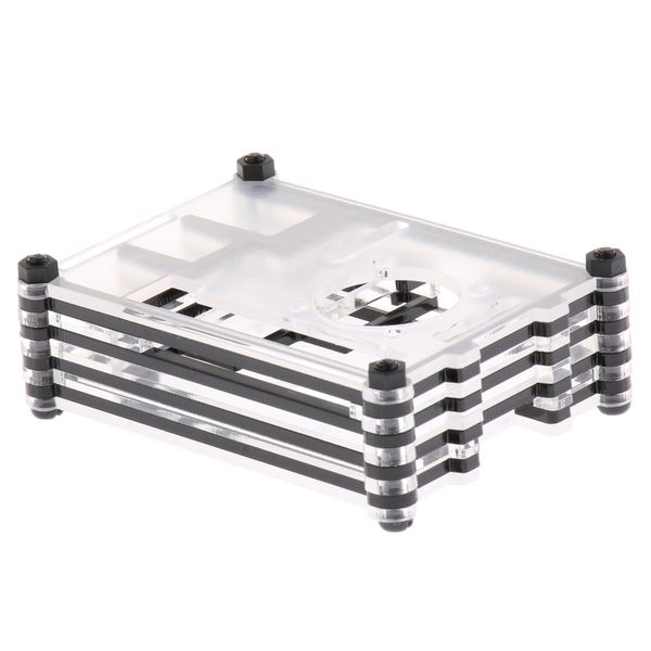 

generic clear black shell case box enclosure for pi b+ pi 2
