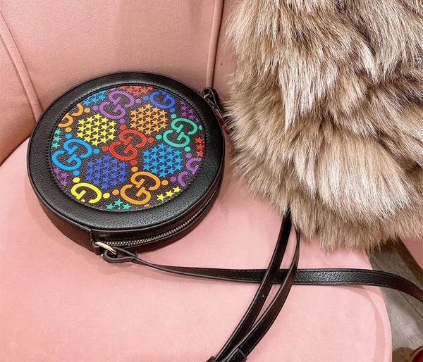 

luxury designer round bag luxury fashion brand crossbody bag 5a women shoulder bags, Black